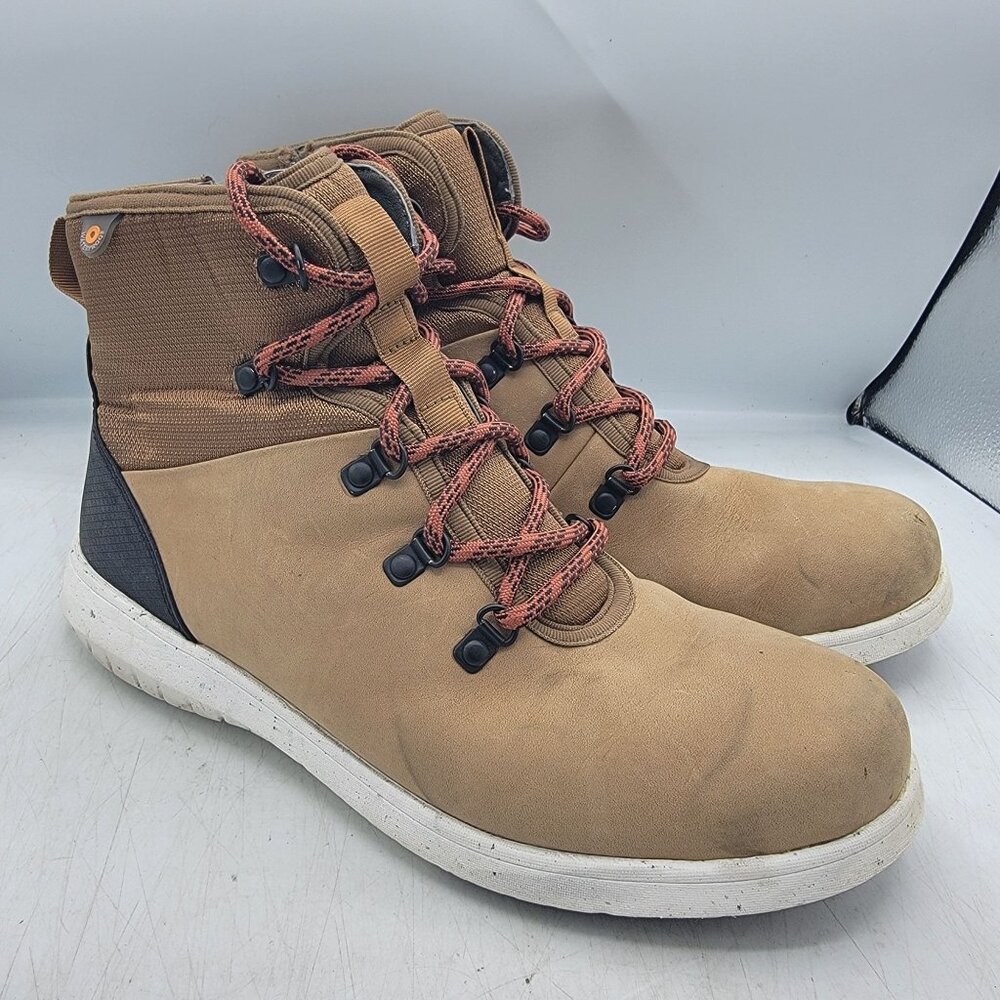 Bogs Juniper Hiker Boots Womens 9 Brown Hiking Shoes Waterproof Leather Outdoors